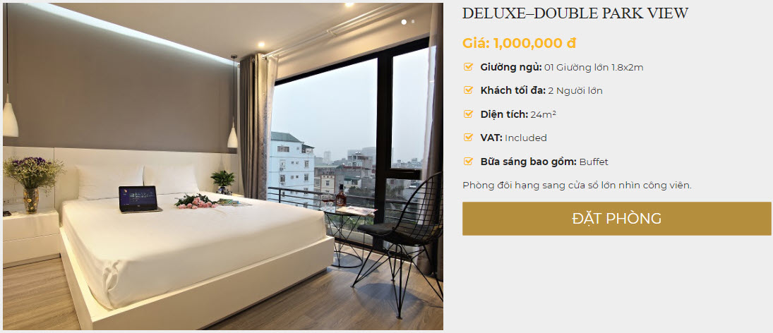 deluxe double park view deluxe double park view